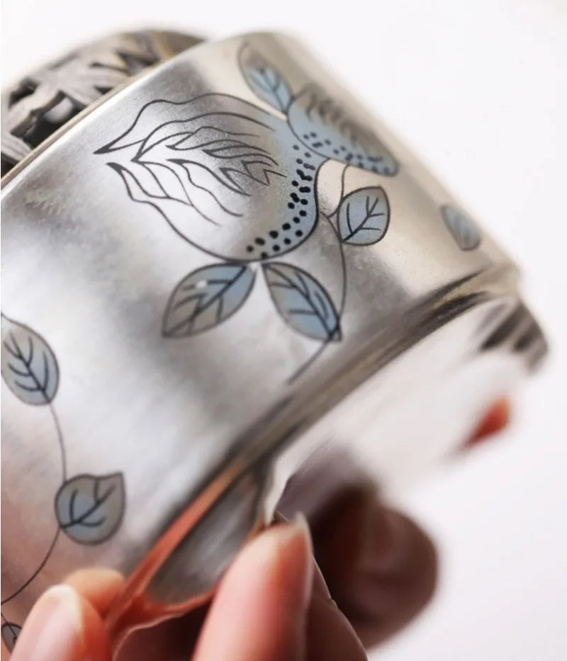 Silver-plated Ceramic Incense Burner