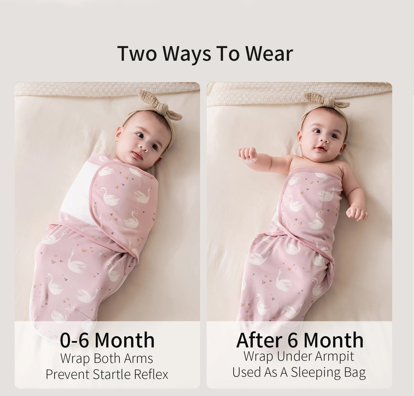 INSULAR Baby Cotton Swaddling Cloth.