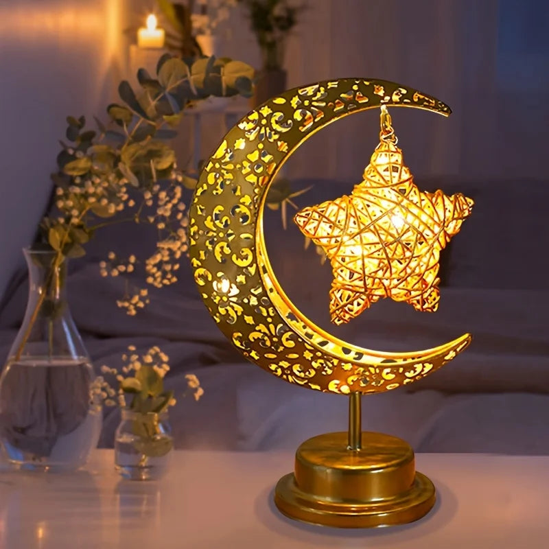 Islamic LED Star Moon Lamp - Gift