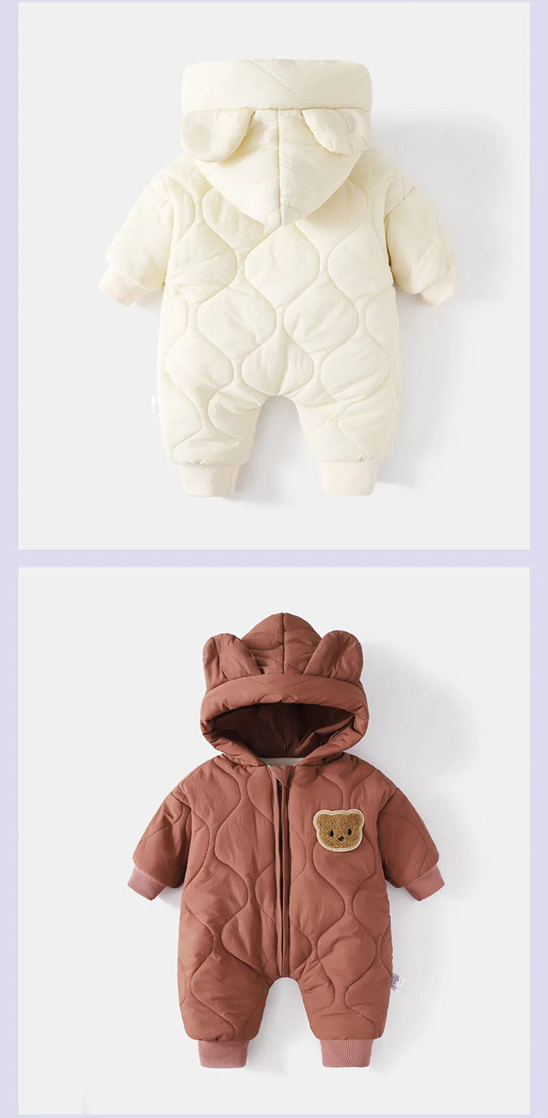  Fur Lining Warm Toddler Romper Girls & Boys