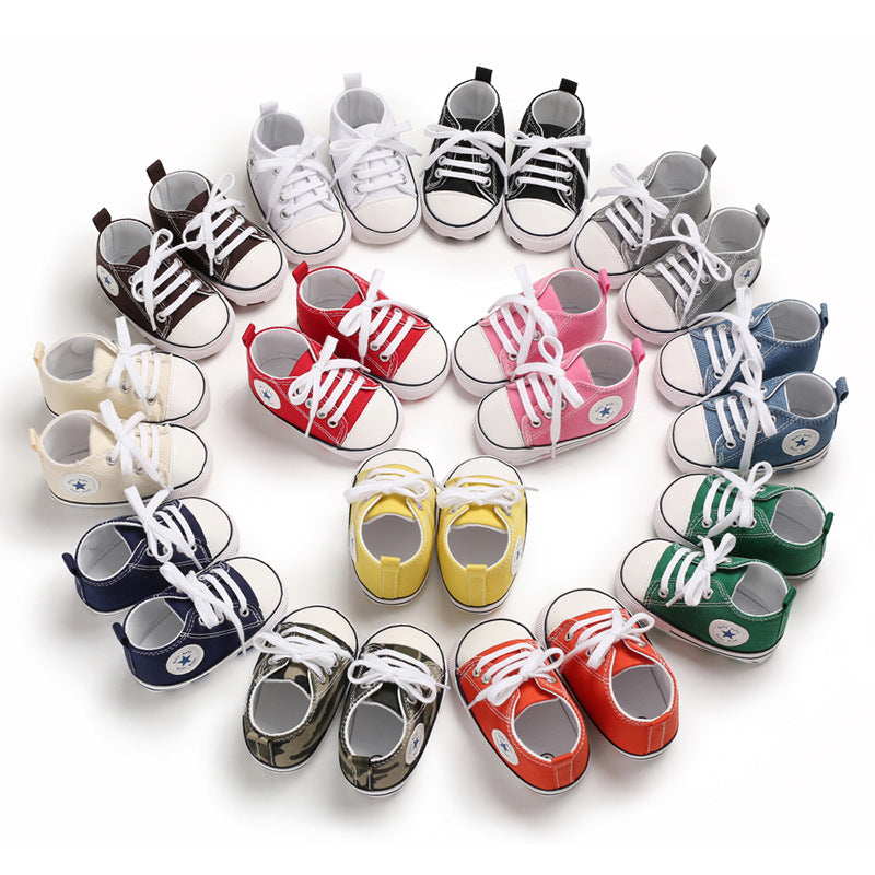 Soft Sole Canvas Baby Shoes for Toddlers