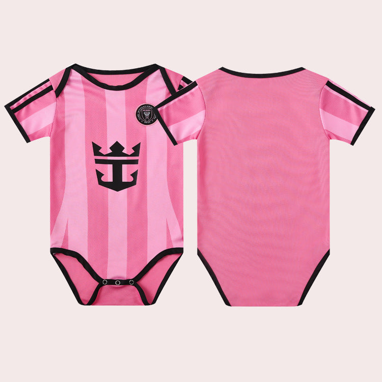 Miami Pink Baby Football Onesie